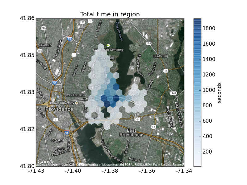 Visualization of Providence, RI runs through 2015-04-11 at the algorithmically chosen n = 24 binning.